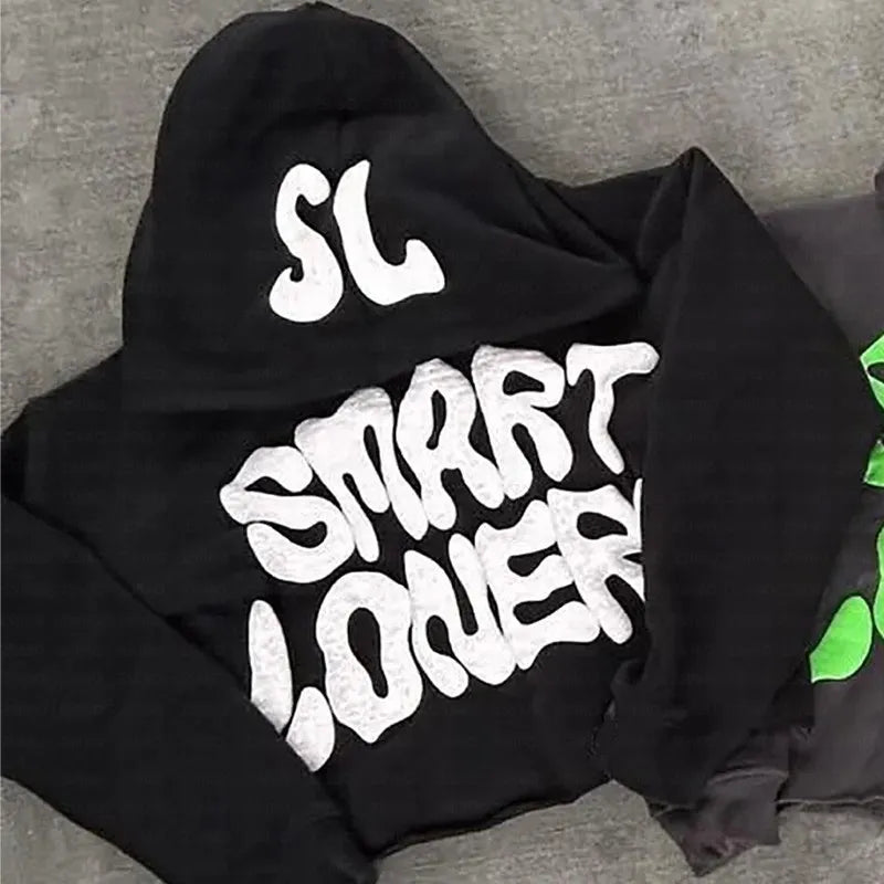 2000S Y2K Hoodie Pullover Sweatshirt Harajuku Hip Hop Retro Letter Print Oversized Hoodie New Gothic Hoodie Tops Women Clothing