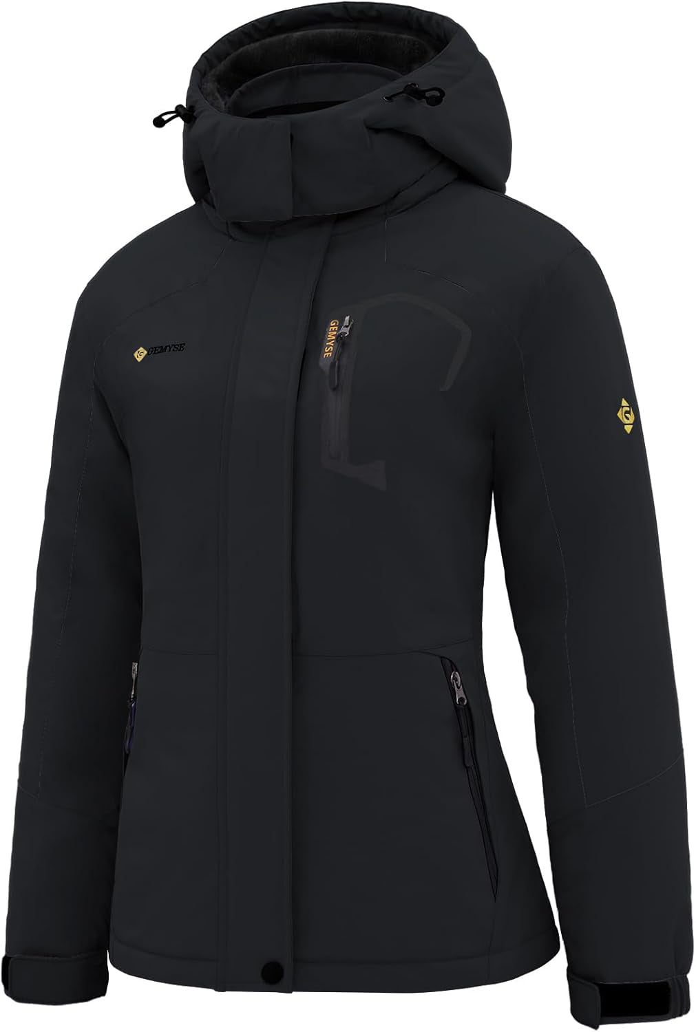 Women'S Ski Snow Jacket Warm Winter Waterproof Coat Snowboard Rain Jacket Hooded Windproof Windbreaker