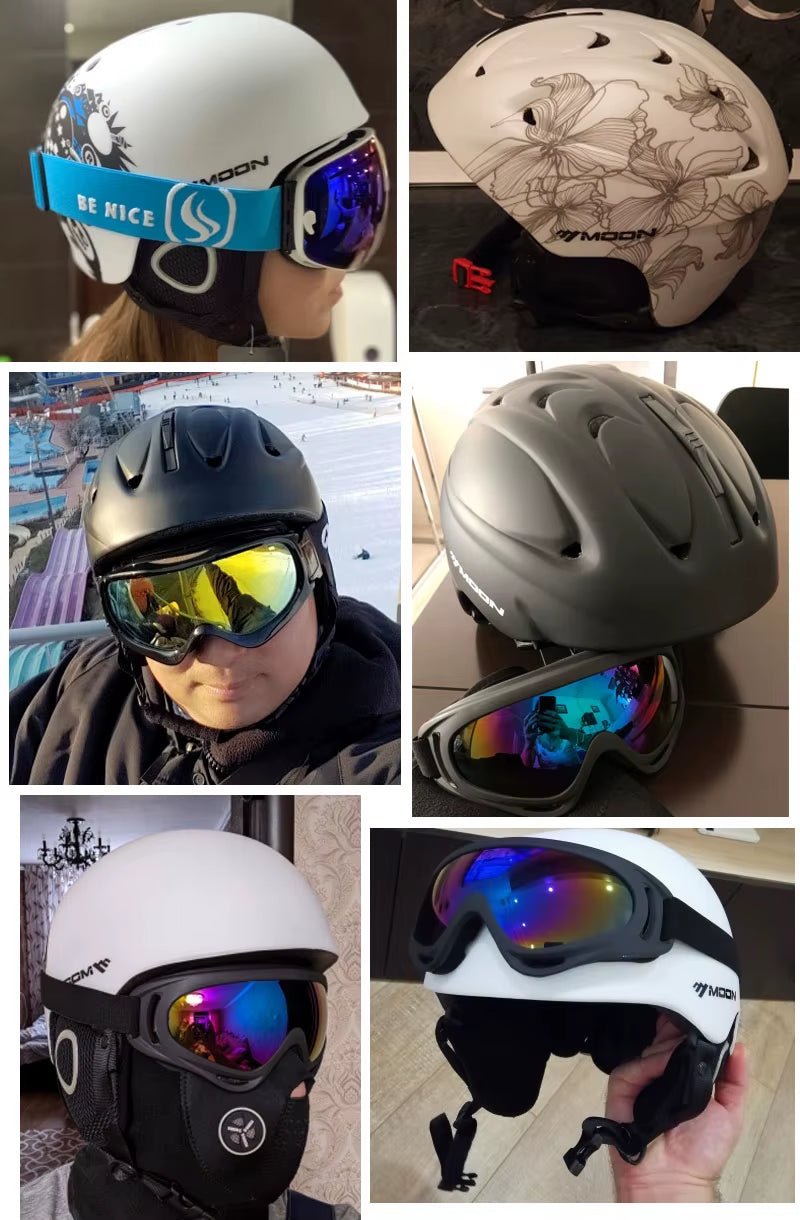 Hot Sale Ski Helmet Integrally-Molded Skiing Helmet for Adult and Kids Snow Helmet Safety Skateboard Ski Snowboard Helmet