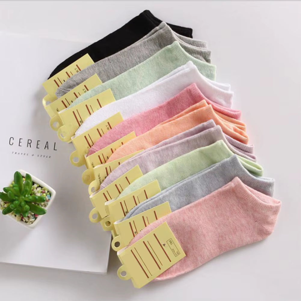 Woman Socks Cotton Short Socks Breathable Ankle Invisible Boats Socks Low Cut Sport Socks Casual Socks Woman Invisible Socks