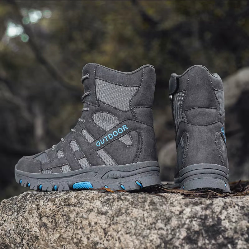 Qlfashion Outdoor Mens High-Top Adult Tactical Desert Mountaineering Cross-Country