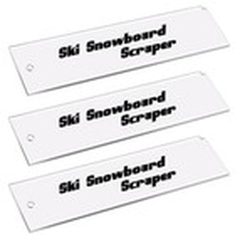 Snowboard Wax Plastic Scraper- Ski Wax Scraper- Ski Snowboard Plastic 3 Pcs