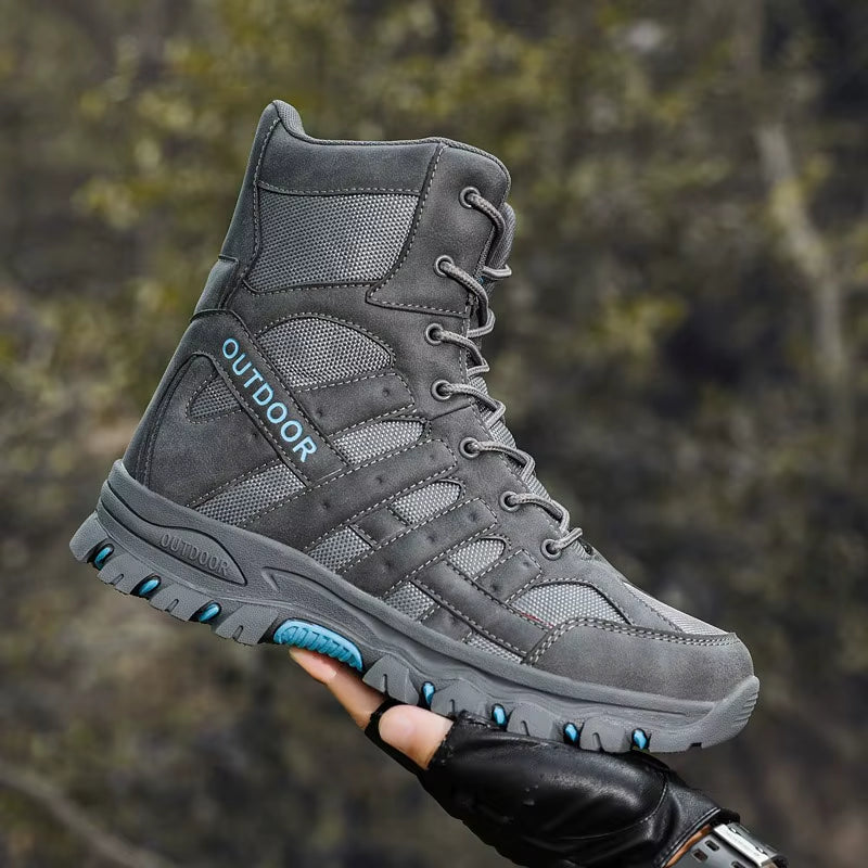 Qlfashion Outdoor Mens High-Top Adult Tactical Desert Mountaineering Cross-Country