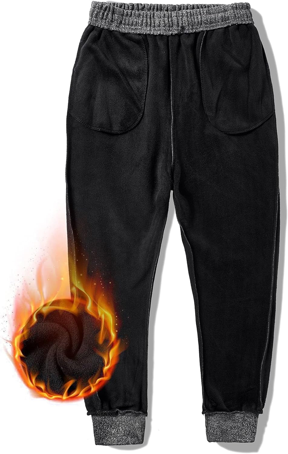 Men'S Warm Lined Athletic Sweatpants Jogger Fleece Pants Winter Warm Track Pants