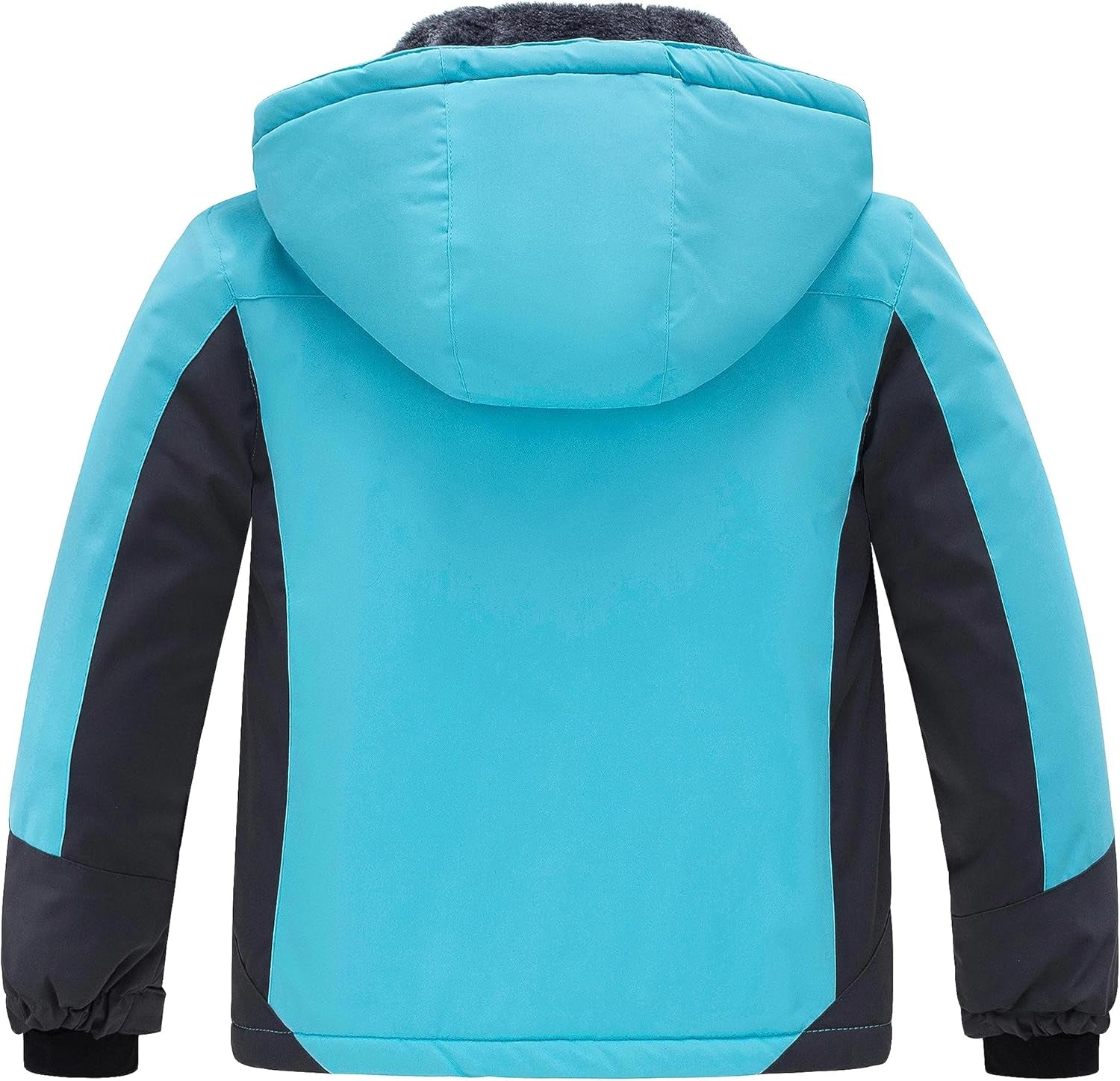 Girls' Waterproof Winter Coat Fleece Ski Jacket Hooded Snow Coat Warm Raincoat Outerwear