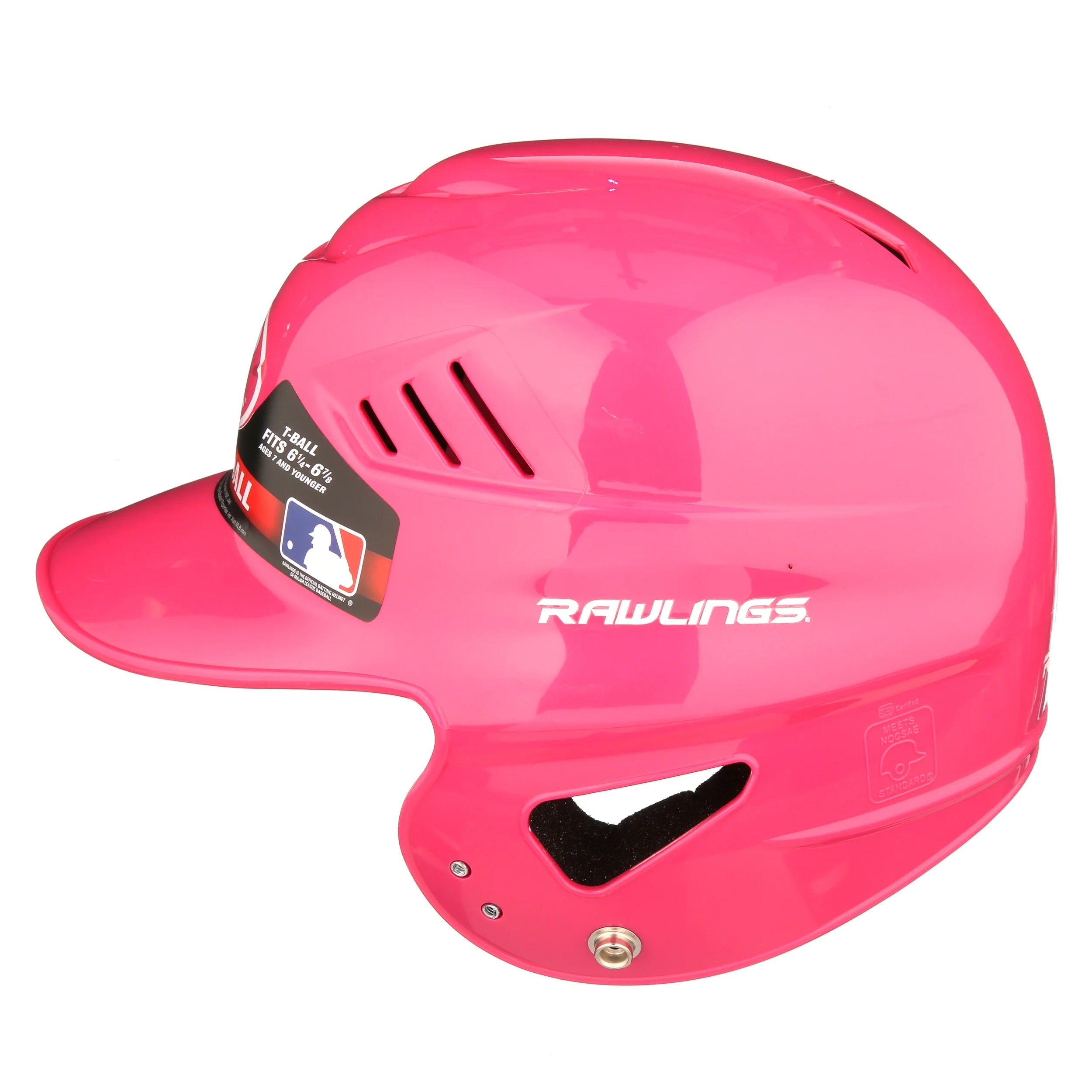 Vapor Youth T-Ball Batting Helmet, Pink, Size Small, Meets NOCSAE Standards