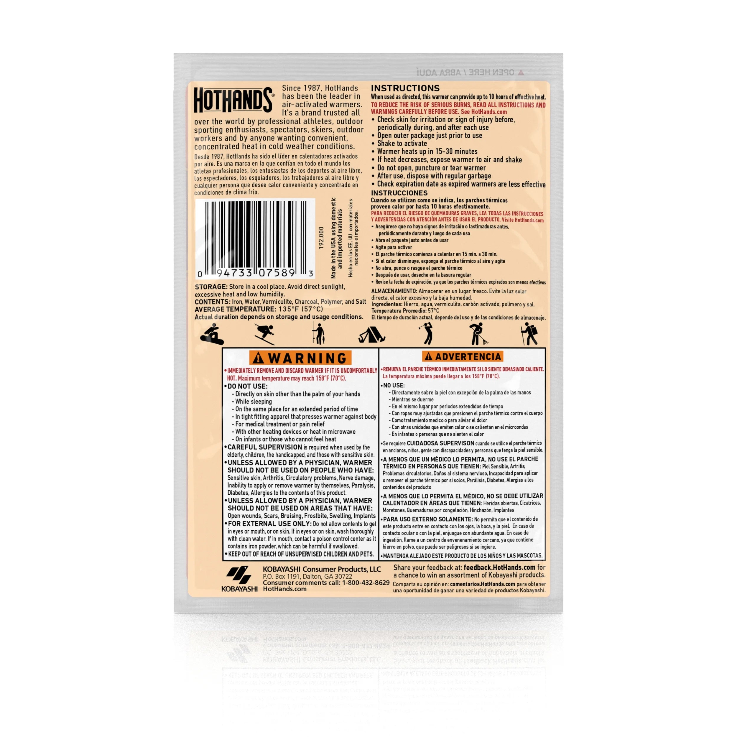 Hand Warmer 20-Pair Value Pack