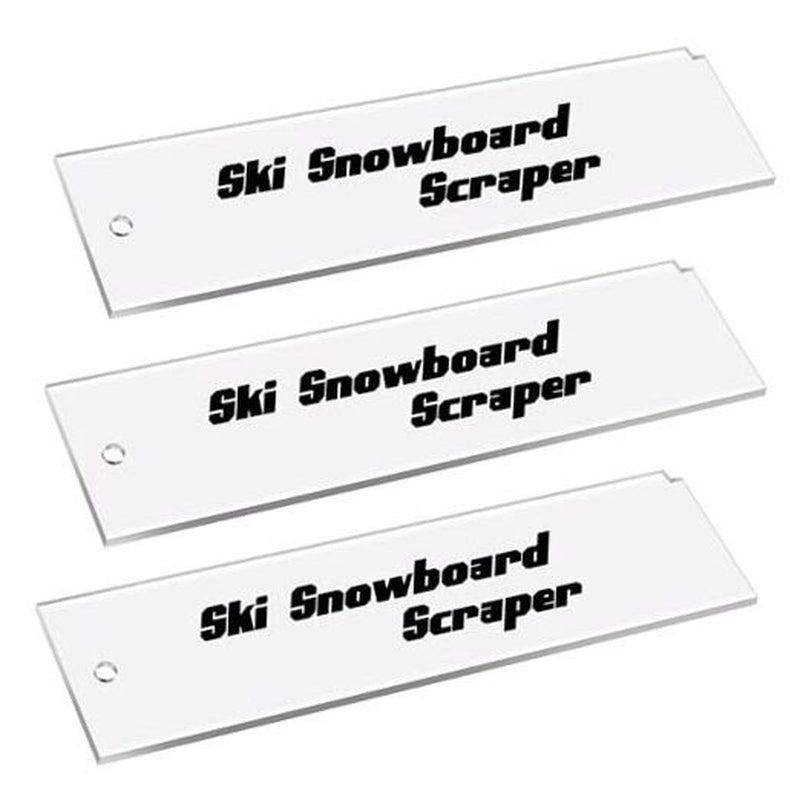 Snowboard Wax Plastic Scraper- Ski Wax Scraper- Ski Snowboard Plastic 3 Pcs