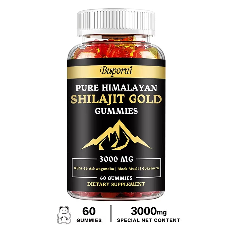 Shilajit Gummies - Improves Mood, Immunity, Skin and Digestive Health, Boosts Energy