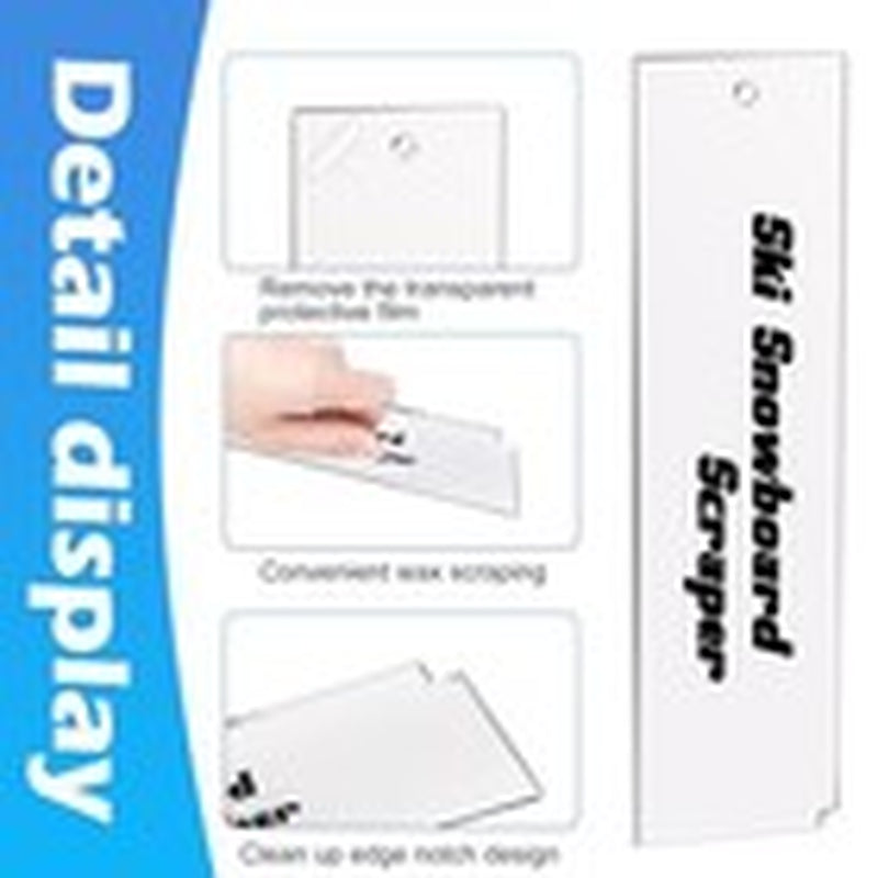 Snowboard Wax Plastic Scraper- Ski Wax Scraper- Ski Snowboard Plastic 3 Pcs