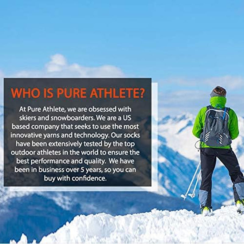 Kids Merino Wool Ski Socks – Snow Sock for Boys, Girls, Children – Snowboard