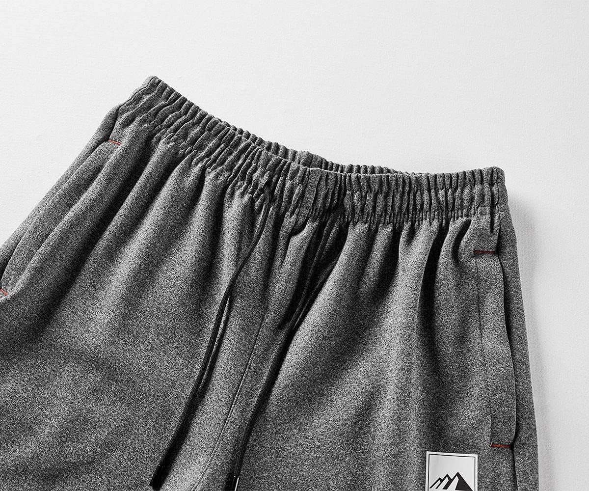 Men'S Warm Lined Athletic Sweatpants Jogger Fleece Pants Winter Warm Track Pants