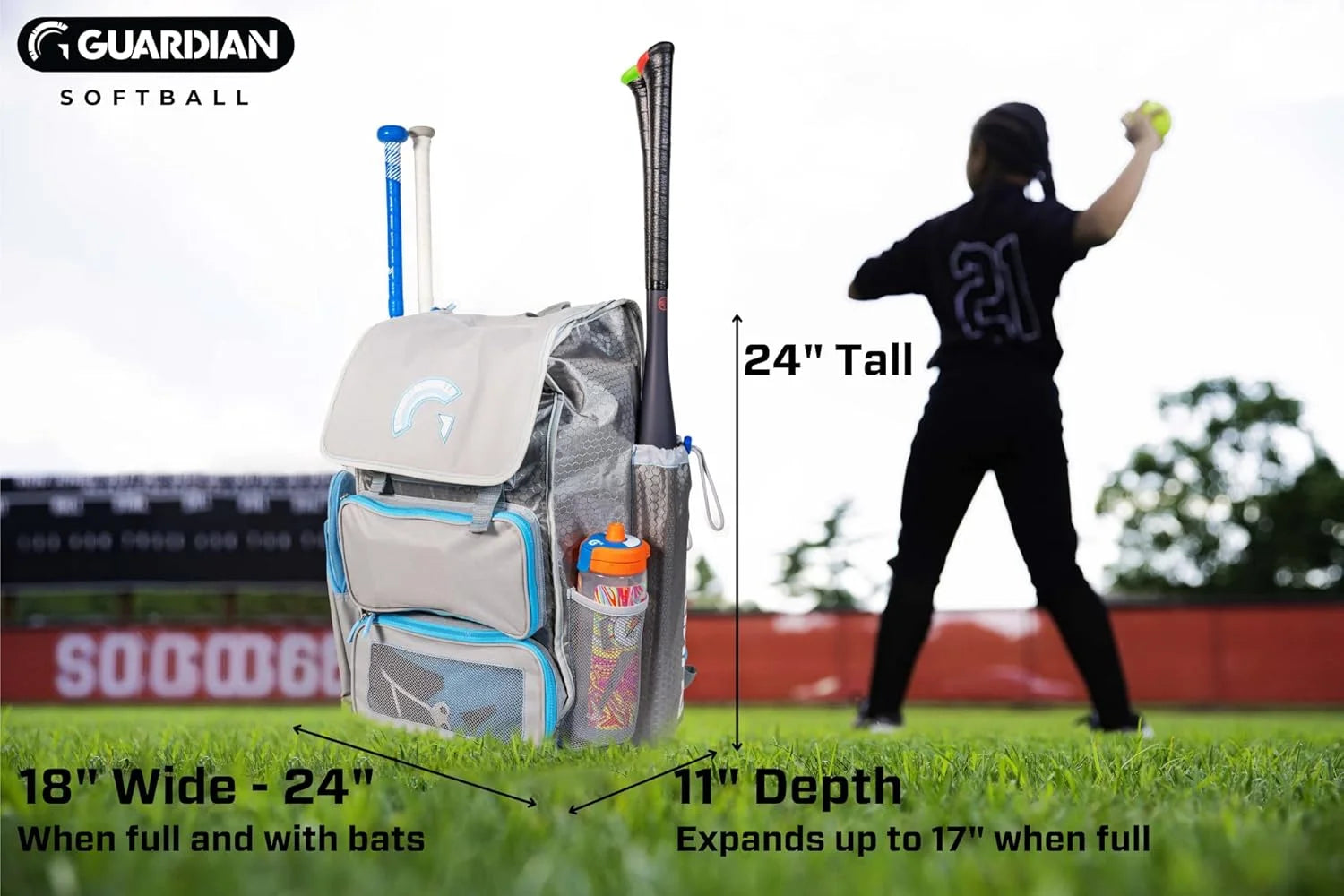 Guardian Diamond Fastpitch Equipment Bag Softball Baseball Backpack - Unisex - New, 1 Count