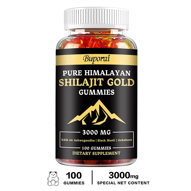Shilajit Gummies - Improves Mood, Immunity, Skin and Digestive Health, Boosts Energy